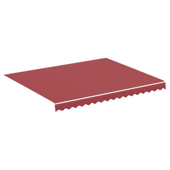 Tissu de remplacement pour auvent bordeaux rouge 280x245 cm polyester