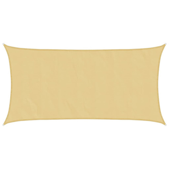Voile d'ombrage sable 7x4 m 100 % polyester oxford