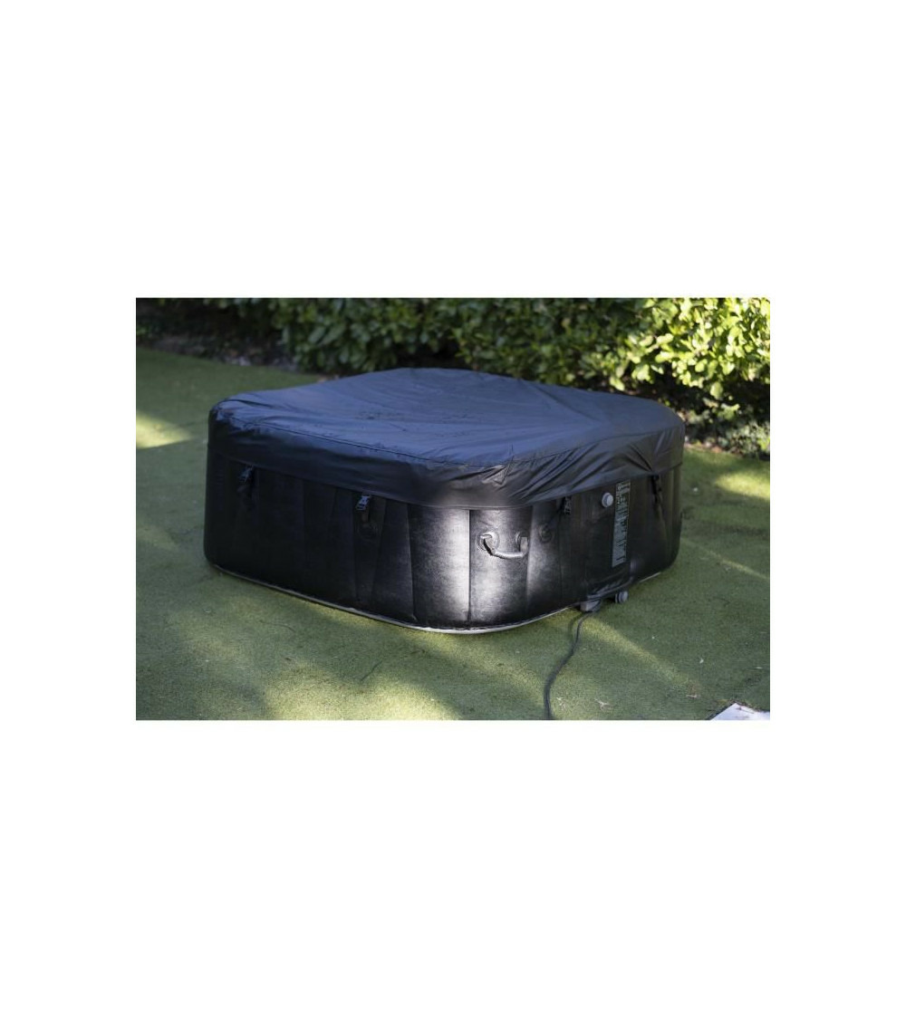 Sunspa spa gonflable carre lamine 6 personnes a led