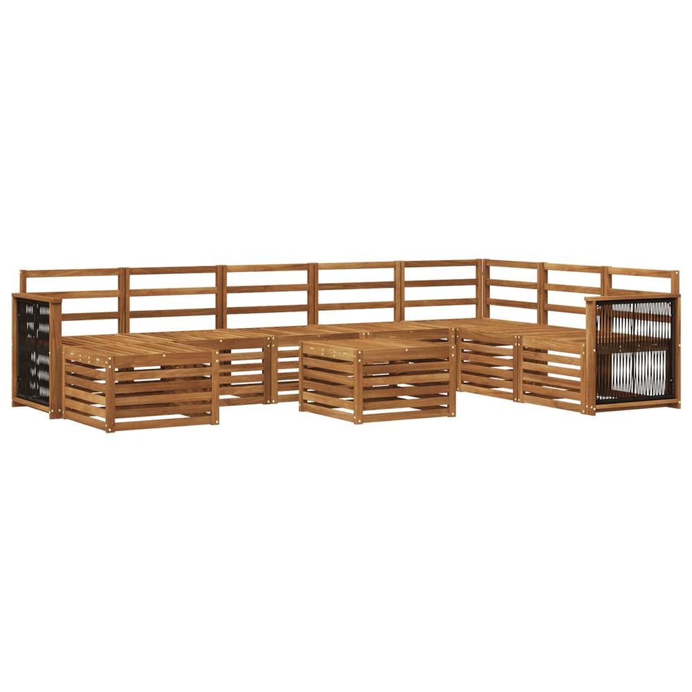 Ensemble de canapés d'extérieur 7 pc naturel
