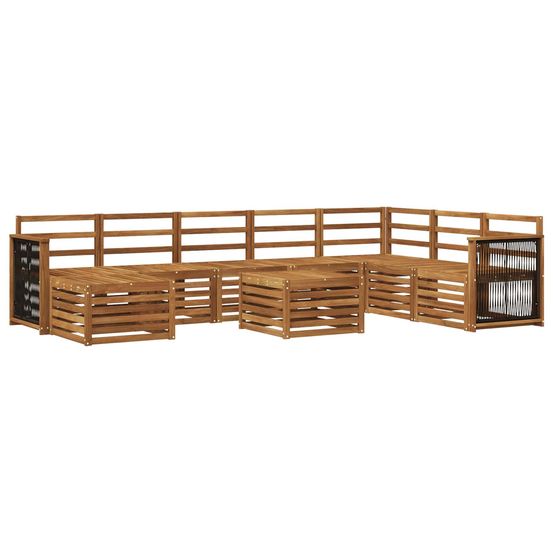 Ensemble de canapés d'extérieur 7 pc naturel