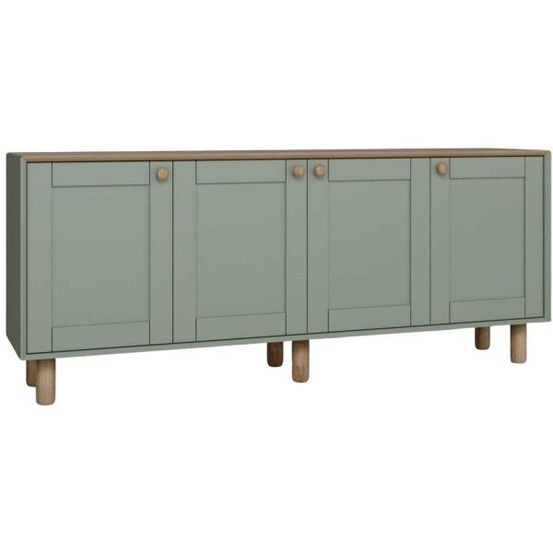 Buffet 4 portes en aggloméré bohemian vert