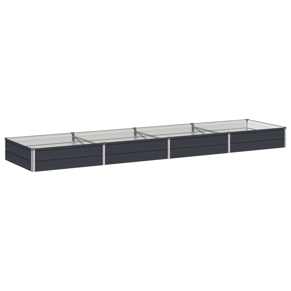 Jardin surélevé anthracite 320 x 80 x 24 cm