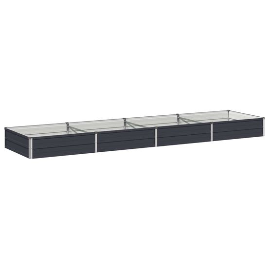 Jardin surélevé anthracite 320 x 80 x 24 cm