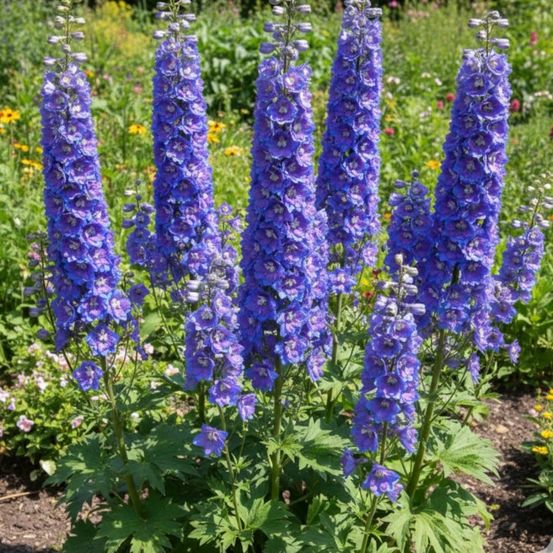 Pied-d'alouette blue jay, delphinium lot de 9 godets