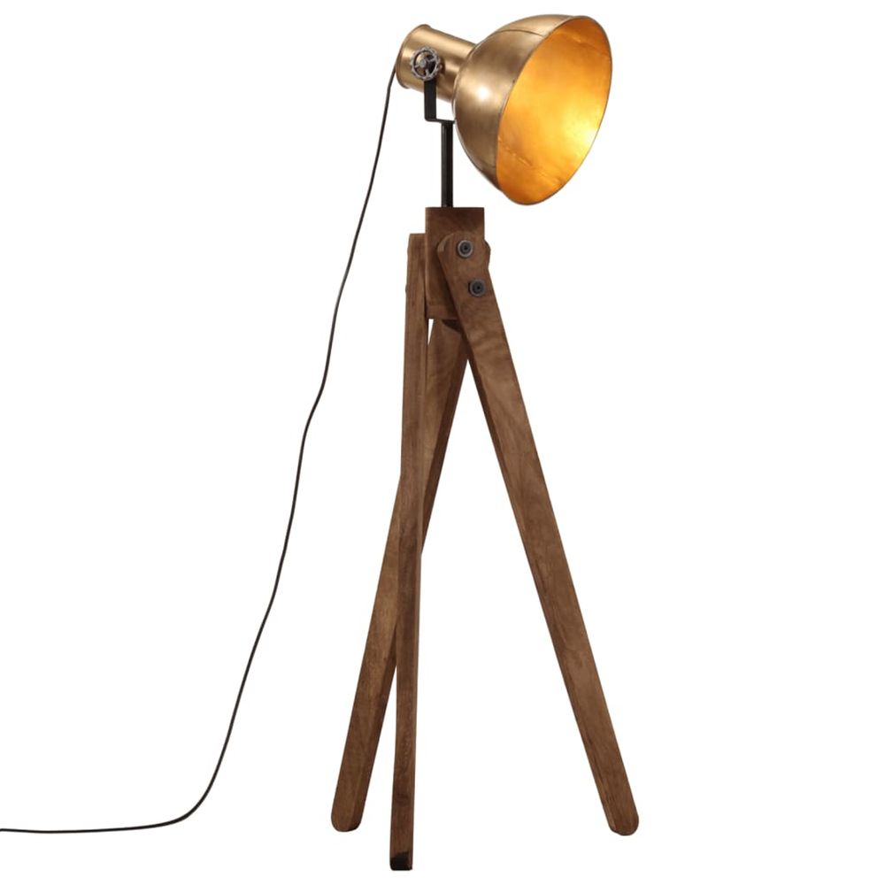 Lampadaire 25 w laiton antique 45x45x120 cm e27