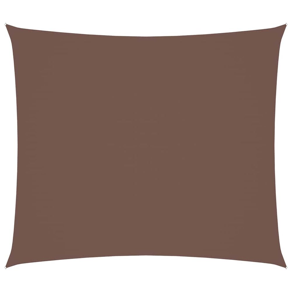 Voile de parasol tissu oxford rectangulaire 2,5x3 m marron