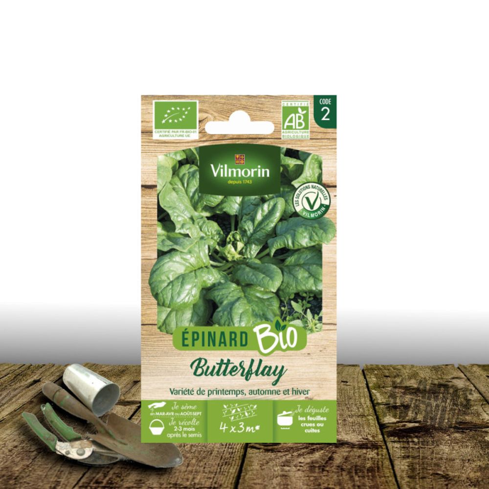 Graines d'épinard butterflay - sans traitement - vilmorin sachet