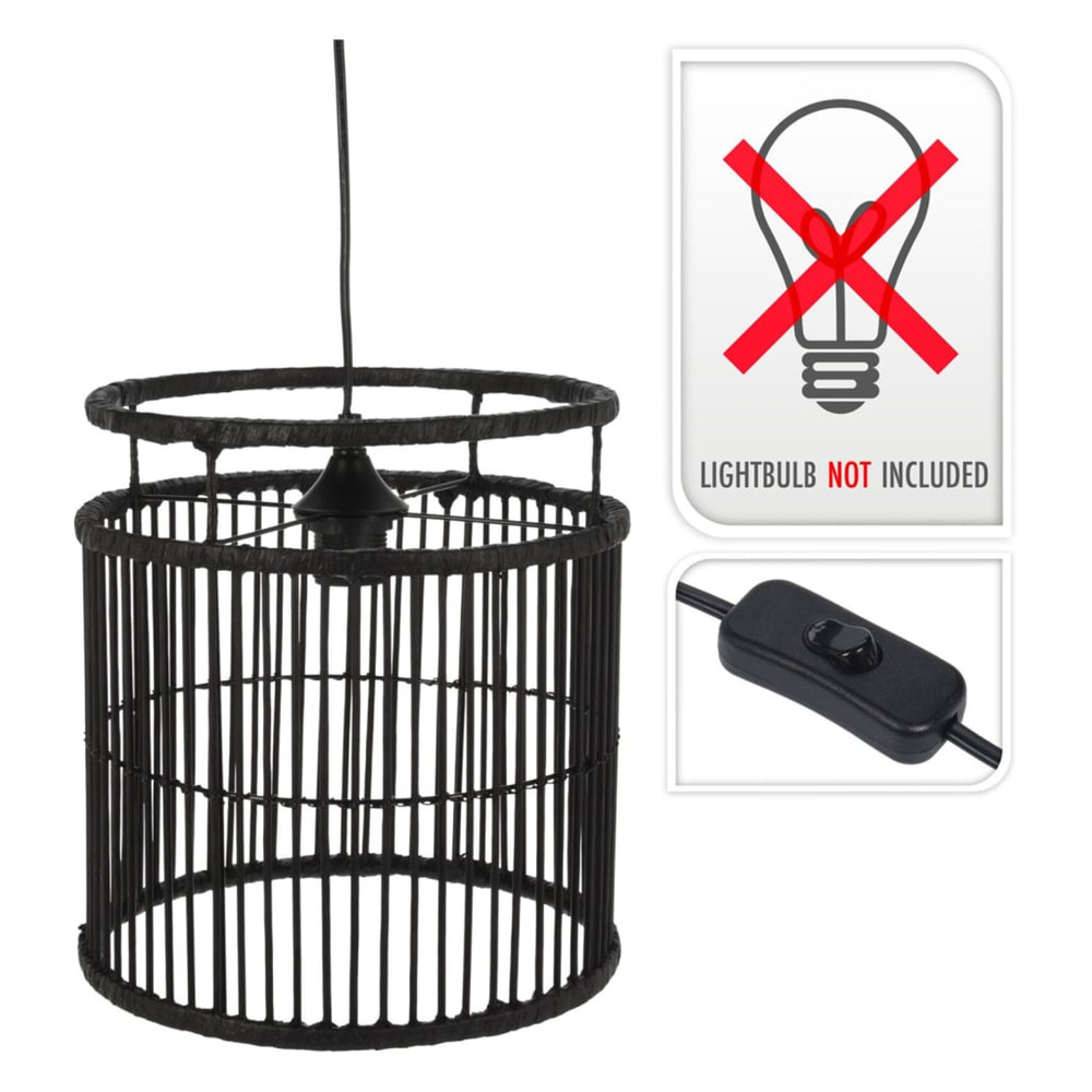 Lampe suspendue noir