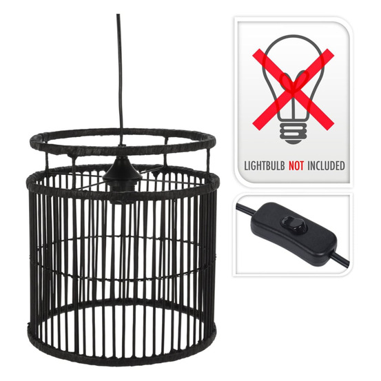 Lampe suspendue noir