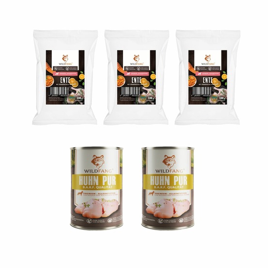 Wildfang - coffret gourmet adulte - aliments secs et humides - poulet
