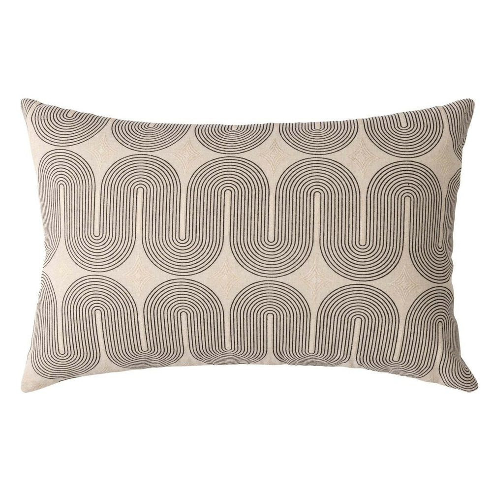 Coussin à motifs métallisés 