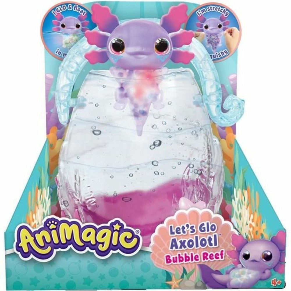 Peluche interactive animagic axolotl aquarium