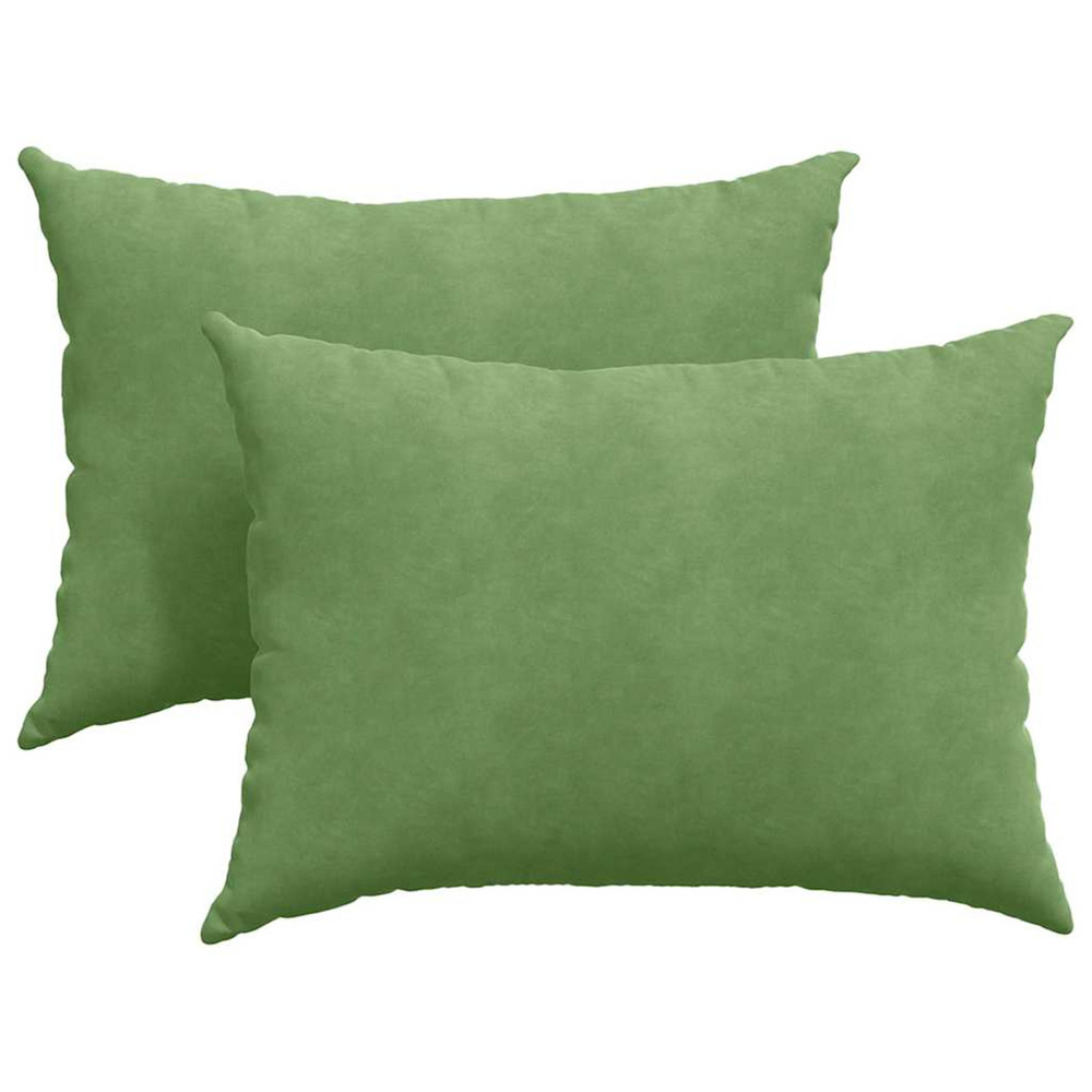 Coussins de canapé 2 pcs vert clair 70 x 50 cm