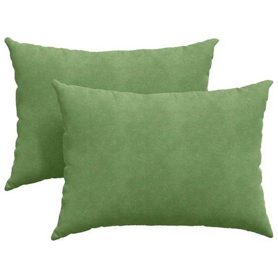 Coussins de canapé 2 pcs vert clair 70 x 50 cm