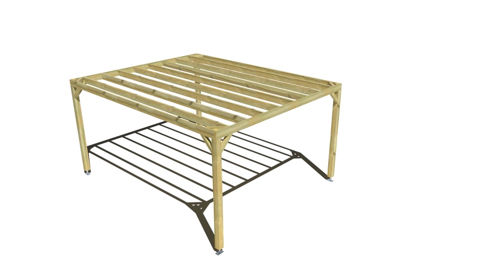 Pergola bois • 4m x 5m • indépendante • sens profondeur • livraison comprise