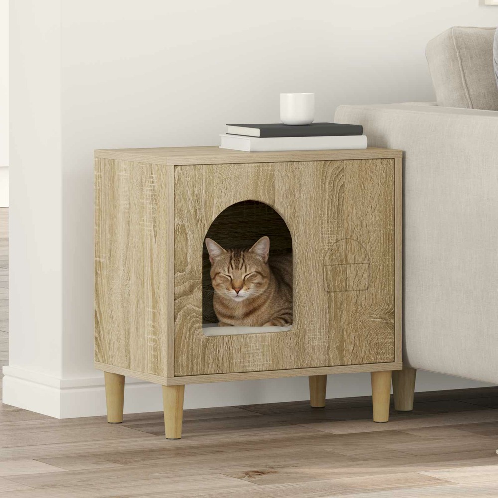 Maison pour chat sonoma 51 x 30 x 52 cm bois d'ingénierie