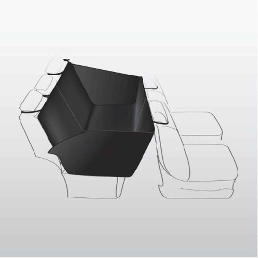 Housse de siège auto pour chiens 150 x 135 cm noir