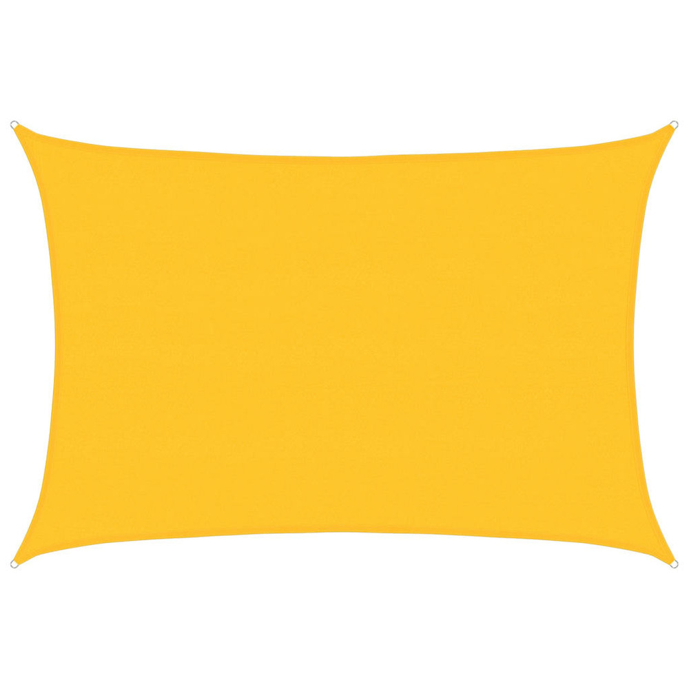 Voile d'ombrage 160 g/m² rectangulaire jaune 5x6 m pehd