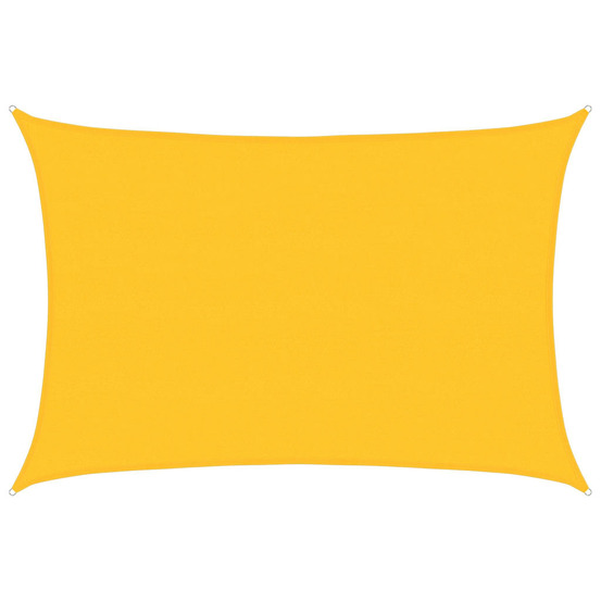 Voile d'ombrage 160 g/m² rectangulaire jaune 5x6 m pehd