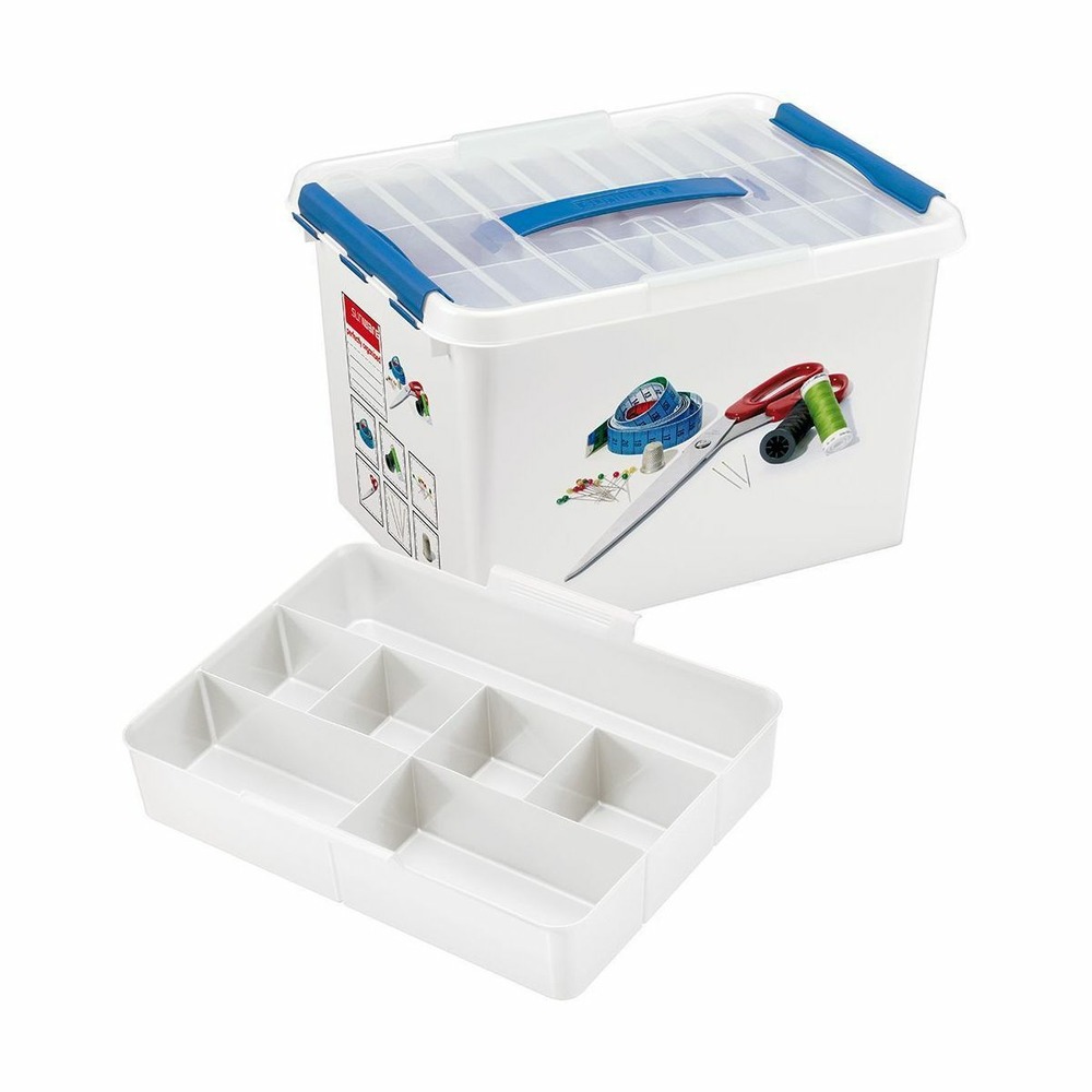 Boîte à couture q-line avec insert compartimenté 22 litres