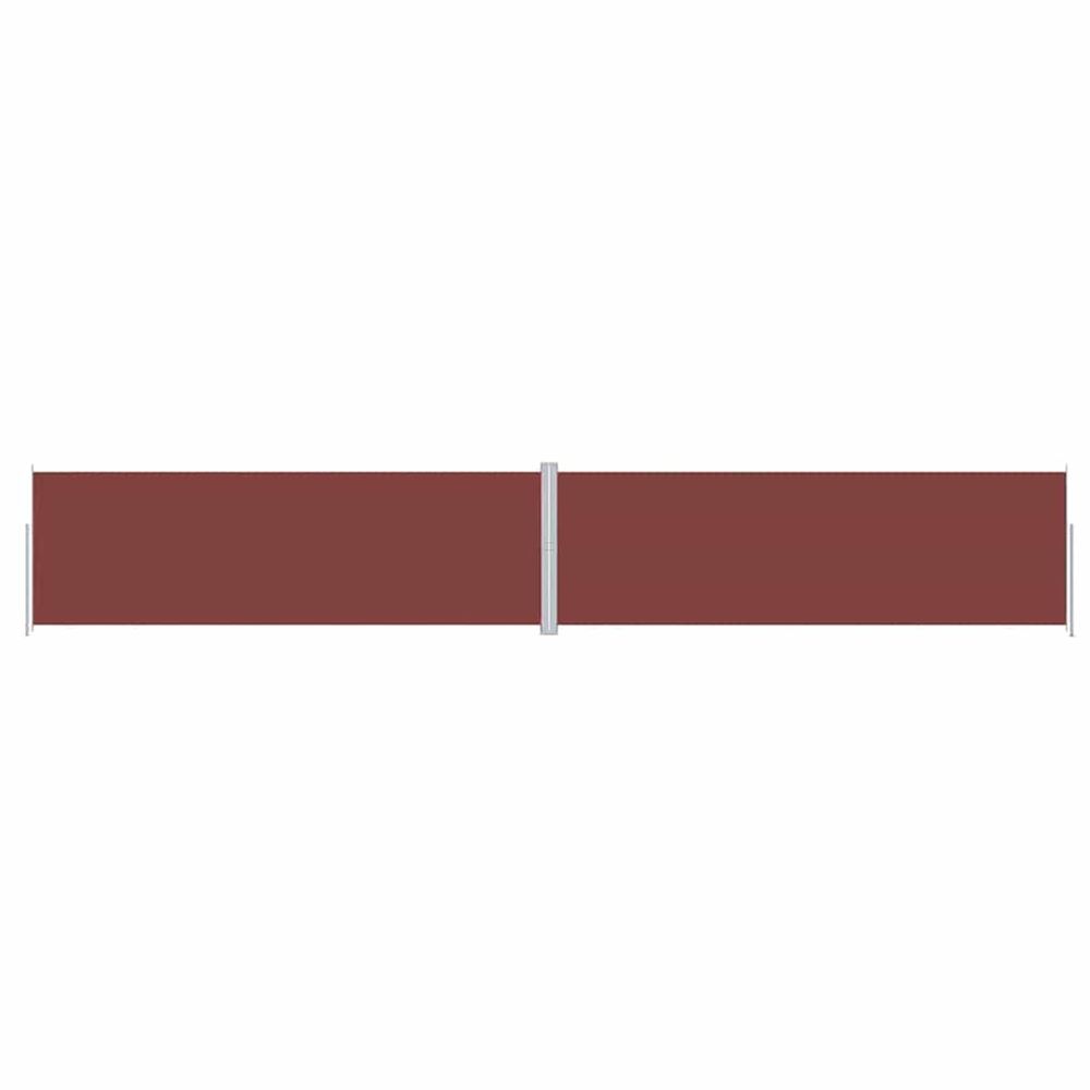 Auvent latéral rétractable marron 200x1200 cm
