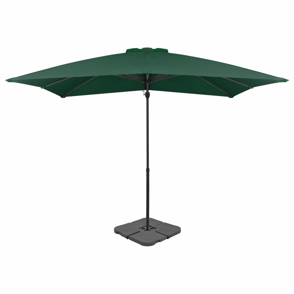 Parasol avec base portable 2,5 x 2,5 cm vert