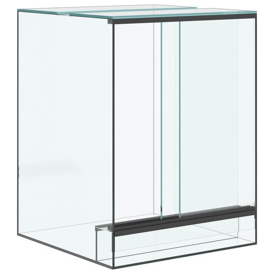 Terrarium avec stockage transparent 30 x 30 x 40 cm verre