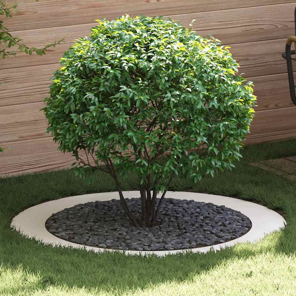 Grand anneau d'arbre acier protection jardin extérieur ø120 cm blanc