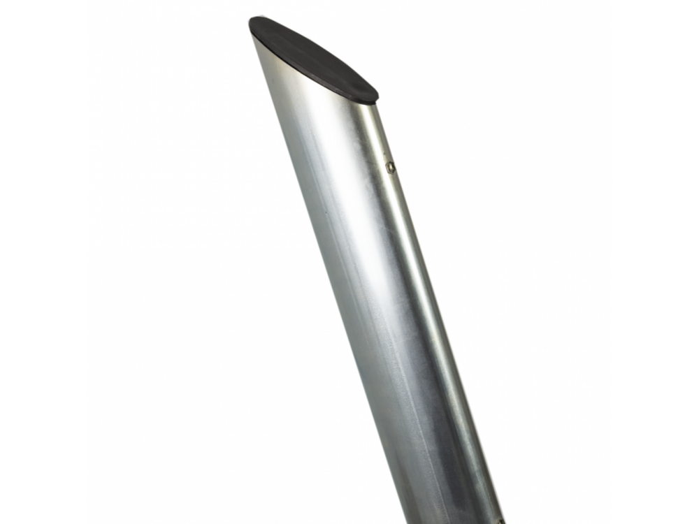 Poteau pour voiles ombrage en acier galvanisé hauteur réglable 275cm avec base 75°