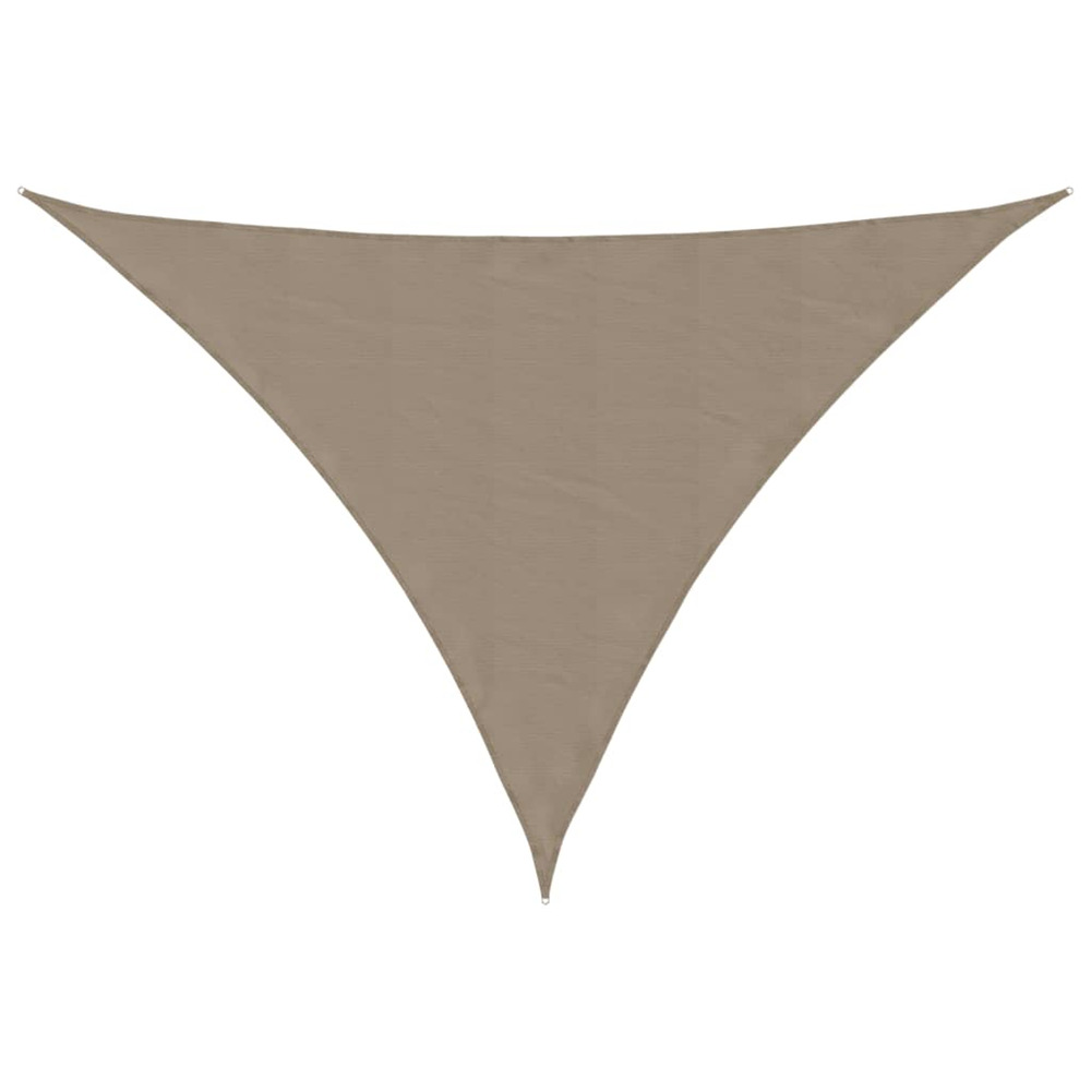 Voile de parasol tissu oxford triangulaire 5x6x6 m taupe