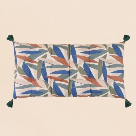 Matelas déperlant motifs feuillage 60x120cm