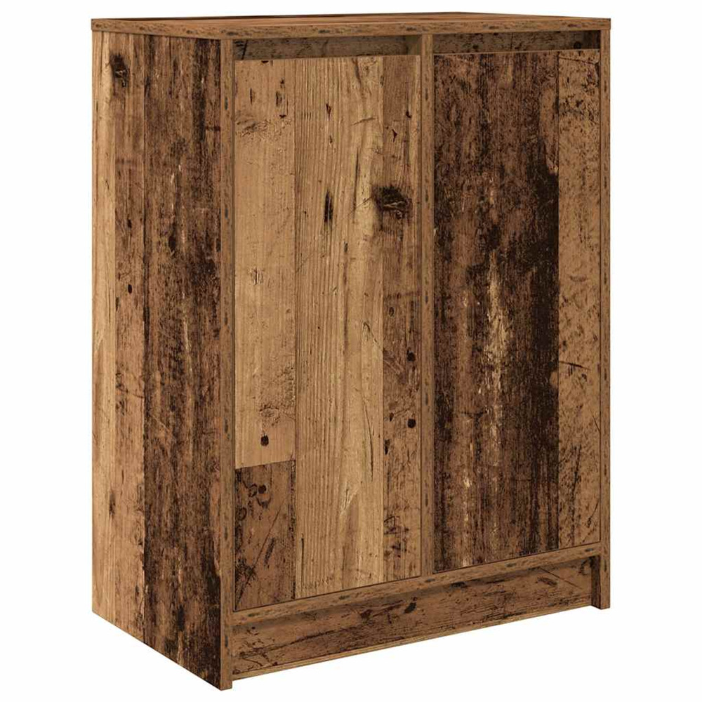 Armoire à chaussures vieux bois 57x34x76 cm bois d'ingénierie