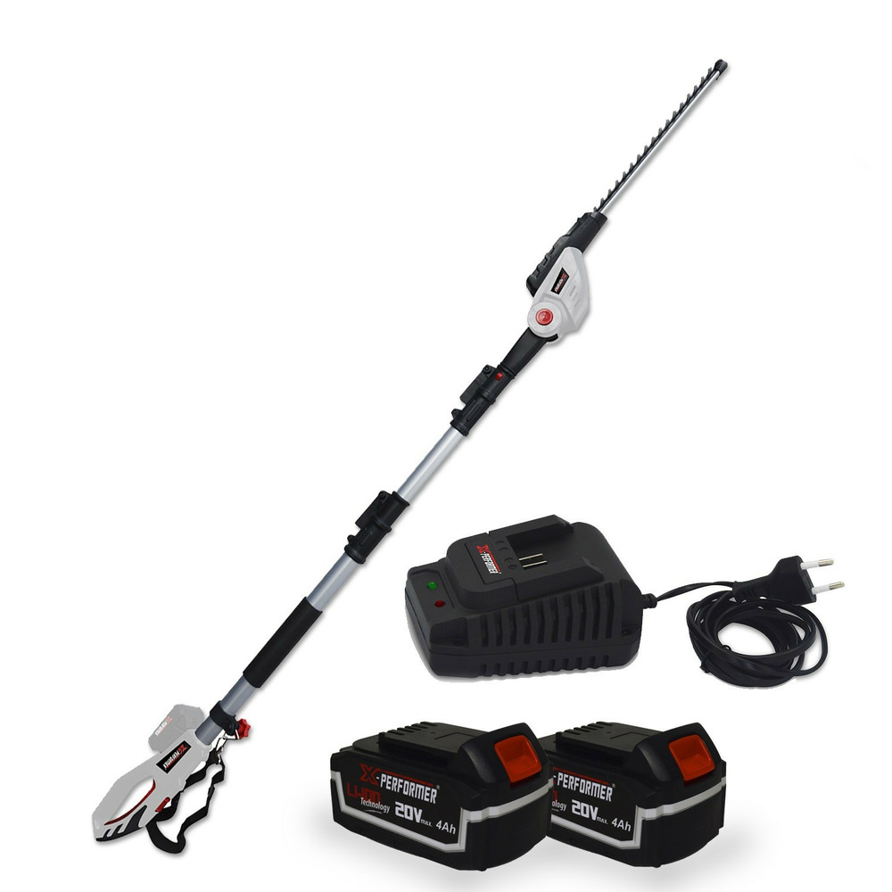 Scie à ebrancher taille haies sur perche 20v xperformer xp2psth20li - outil portatif 2 batteries 4ah et double chargeur