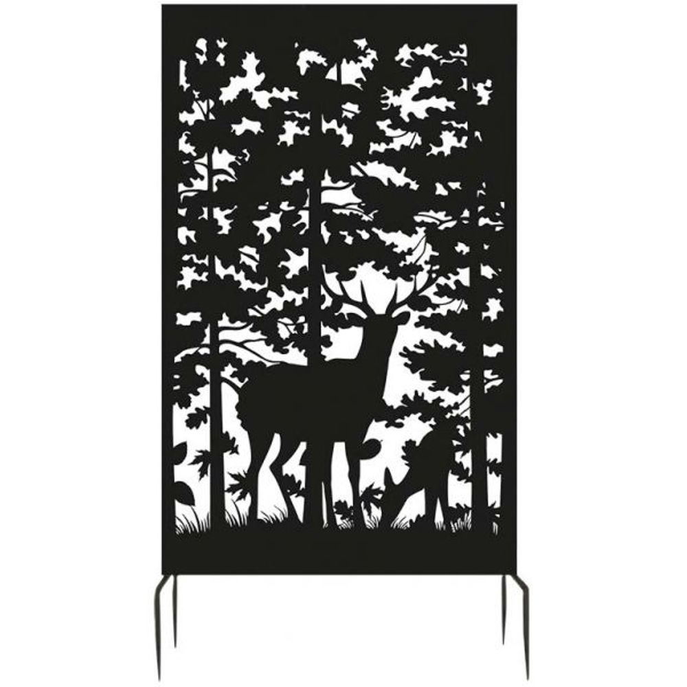 Brise vue treillis en fer motif cerf