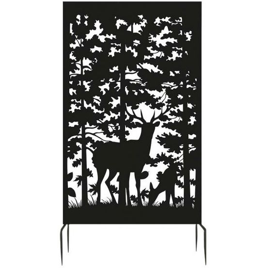 Brise vue treillis en fer motif cerf
