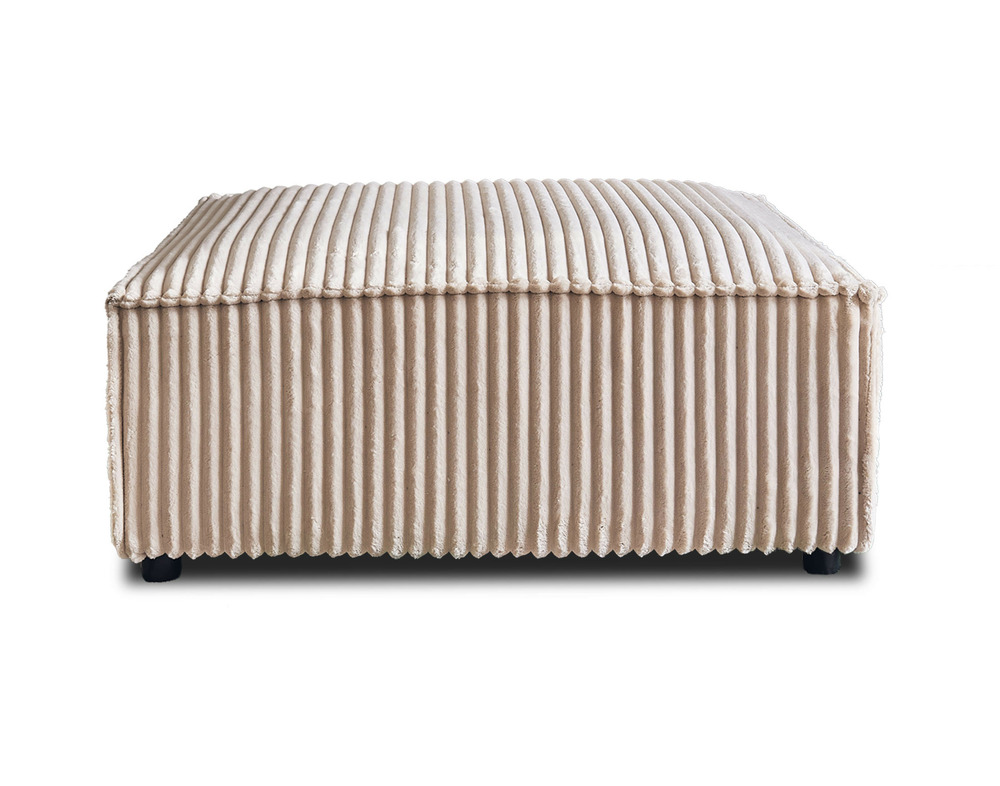 Stella - pouf - en velours côtelé grosses côtes