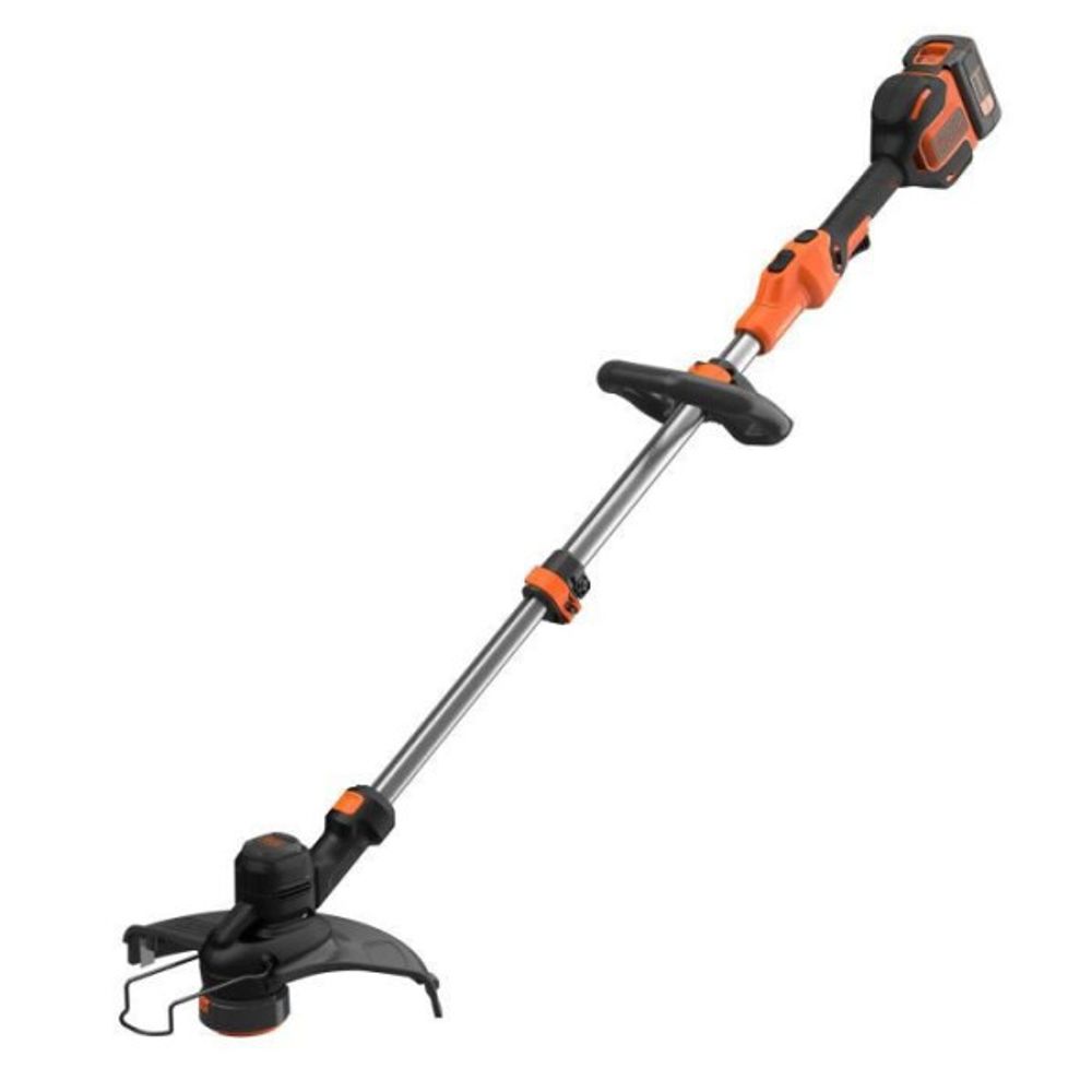 Black+decker coupe-bordures 33cm sans fil bcste636l1-qw 36v 2,5 ah powercommand tete pivotante 180° - tube télescopique - 2