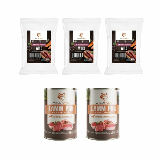 Wildfang - coffret gourmet adulte - aliments secs et humides - agneau