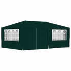 Tente de réception avec parois latérales 4x6 m vert 90 g/m²