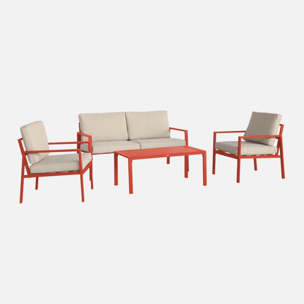 Salon de jardin aluminium 4 places - onara