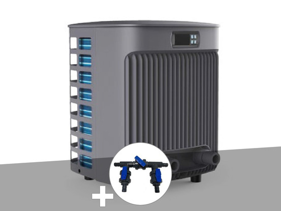 Pompe à chaleur 5,50 kw heatermax compact 25 + kit by-pass ø 32/38/50 mm