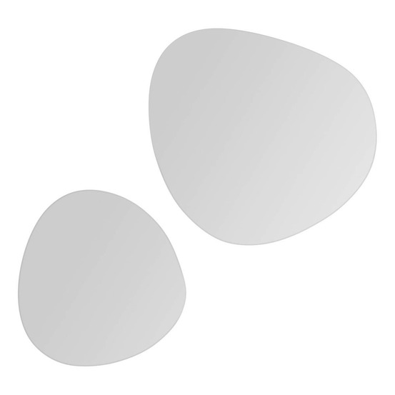 5five - lots de 2 miroirs adhésifs d30/40cm