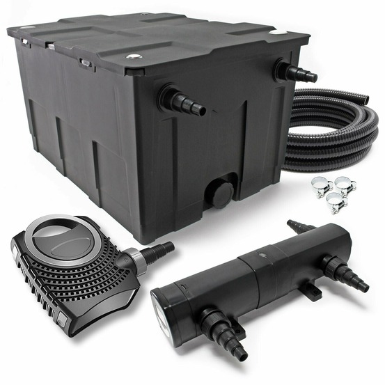 Kit set de filtration 24 watts pompe 6000 litres par heure tuyau 5 m
