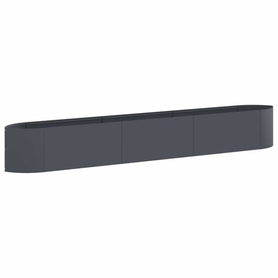 Jardin surélevé anthracite 300 x 40 x 40 cm acier