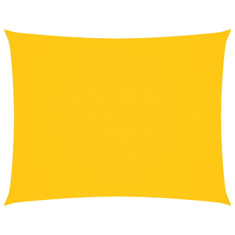 Voile de parasol tissu oxford rectangulaire 4x5 m jaune