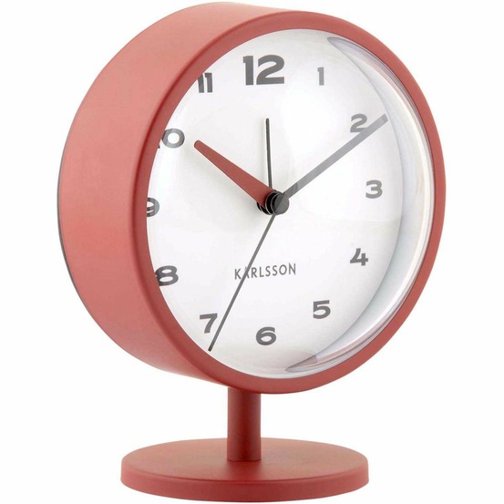 Réveil à poser brisk dome rouge