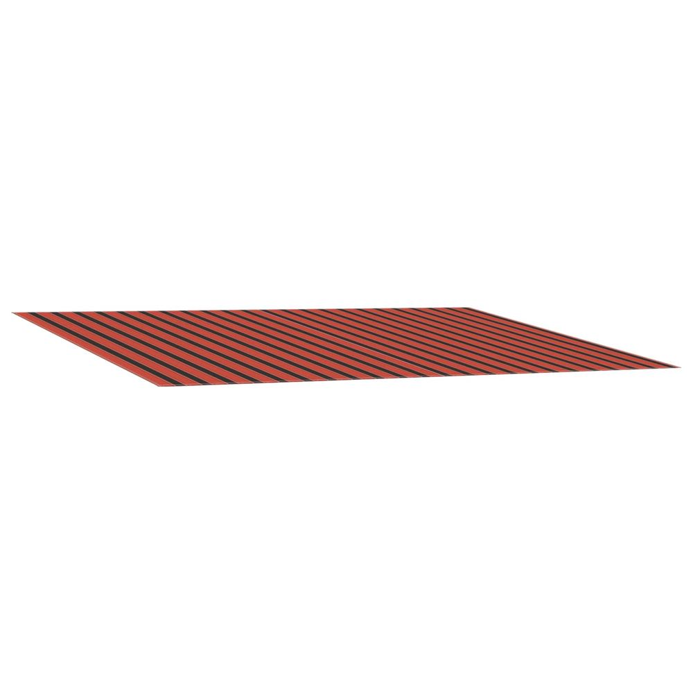 Toile de rechange pour auvent orange et marron 600 × 350 cm