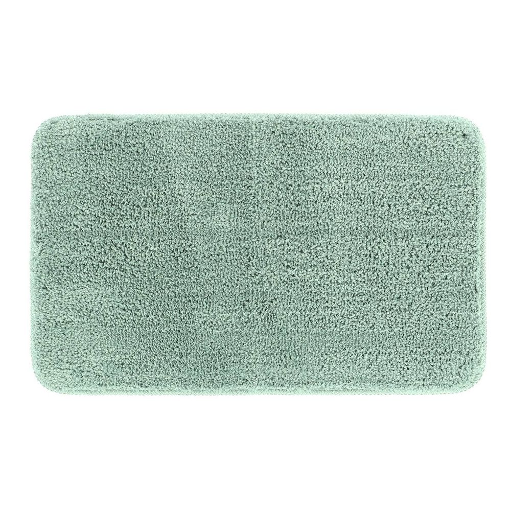 Tapis microfibre doux dessous latex 45x75 cm - vert eucalyptus