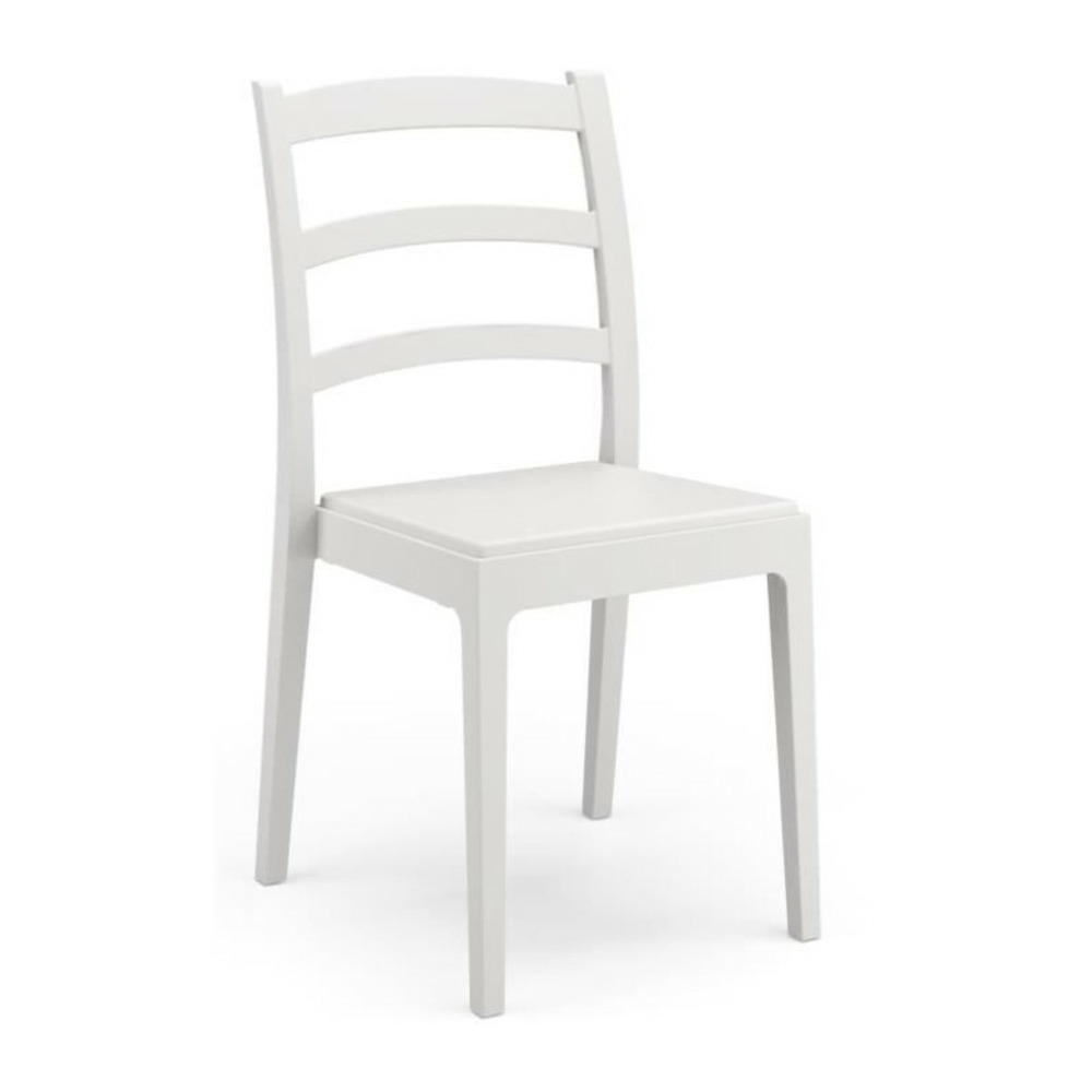 Lot de 4 chaises - areta - rea - 51 x 46 x h88 cm - blanc